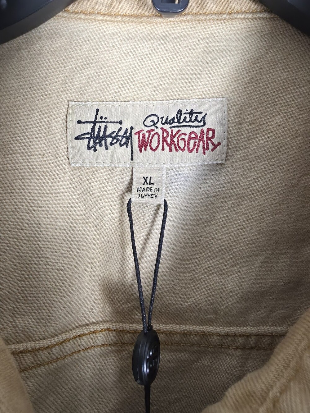 NWT Stüssy Quality Workgear Canvas Zip-Front Jacket - XL - Picture 3 of 6